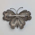 Vintage Portuguese filigree butterfly silver brooch