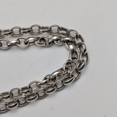 1977年 英国 純銀製 ジュビリーインゴットペンダント&純銀製チェーン 計40g Troika Designs