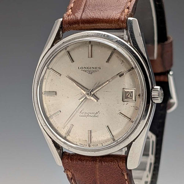 1966 年浪琴表征服男士自動手錶 Cal291 工作狀況良好