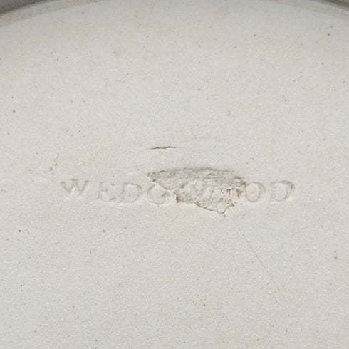 Antique British Wedgwood Biscuit Barrel Jasperware Pale Blue