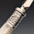 Circa 1881 British antique white mother-of-pearl handle dessert cutlery 5 pairs in wooden box LEE & WIGFULL