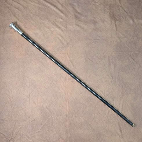 1906 年英國古董黑軸純銀圓柄手杖 90 公分 WH Carrington