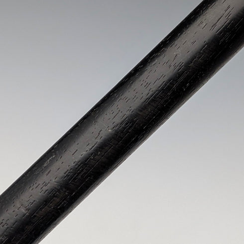 1912 年英國古董黑軸、彎柄、純銀裝飾手杖,90 厘米,J Howell & Co.