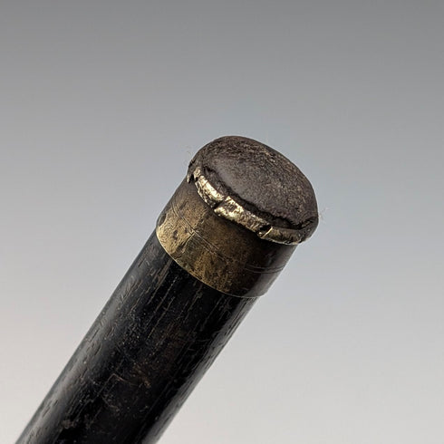 1906 年英國古董黑軸純銀圓柄手杖 90 公分 WH Carrington