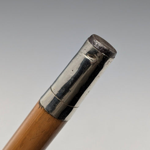20 世紀早期英國古董馬尺手杖,棕褐色桿身,93 厘米,Swaine & Adeney