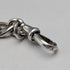 Circa 1900 British antique sterling silver Albert chain, 49g, sterling silver swallow fob