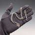 Circa 1900 British antique sterling silver Albert chain, 49g, sterling silver swallow fob