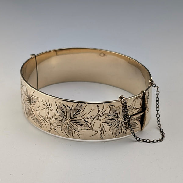 British Vintage 9ct Rolled Gold Bangle/Bracelet Lawson, Ward & Gammage