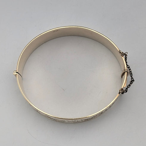 英国ヴィンテージ 9ctロールドゴールド バングル/ブレスレット Lawson, Ward&Gammage