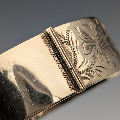 英国ヴィンテージ 9ctロールドゴールド バングル/ブレスレット Lawson, Ward&Gammage