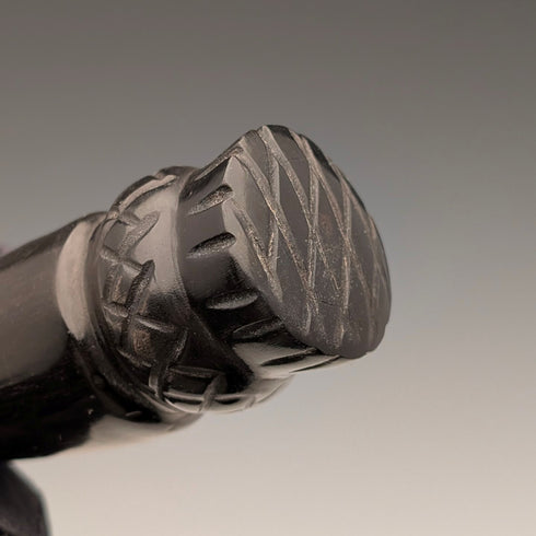 ヴィンテージ 角型木製ハンドル アザミ装飾 ボトルオープナー