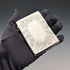 1883 British antique sterling silver card case 75g William Summers