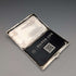 1906 British antique sterling silver double door card case, 84g, Hilliard & Thomason