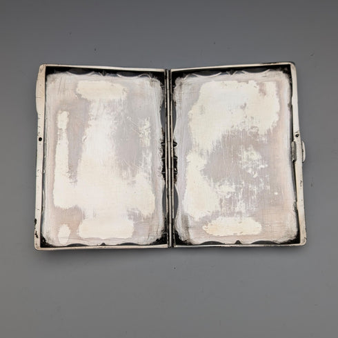 1906 英國古董純銀雙門卡片盒,84 克,Hilliard & Thomason