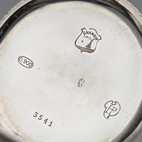 アンティーク ユリス・ナルダン 懐中時計 銀側ハンターケース 動作良好