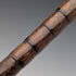 1906 British Antique Walking Stick, 92cm, Brown Handle, L-Handle, Sterling Silver Decoration, by Thomas Davis