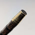 1906 British Antique Walking Stick, 92cm, Brown Handle, L-Handle, Sterling Silver Decoration, by Thomas Davis