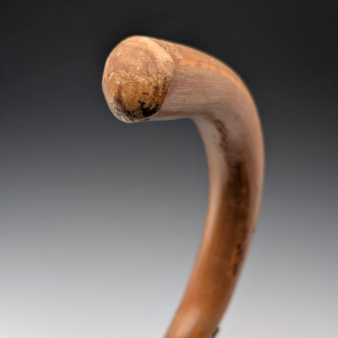 復古歐洲旅遊手杖 棕褐色桿 95 厘米