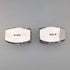 1912 British antique sterling silver D-shaped napkin rings, pair, 56g, Fenton Brothers