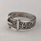 British vintage Victorian design sterling silver ring (size 8-9)