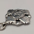 Circa 1890 British antique sterling silver Albert chain, 65g sterling silver medal fob