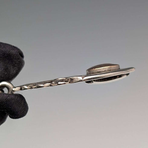 Circa 1900 British antique sterling silver Albert chain, 52g, sterling silver medal fob