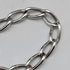 Circa 1900 British antique sterling silver Albert chain, 52g, sterling silver medal fob