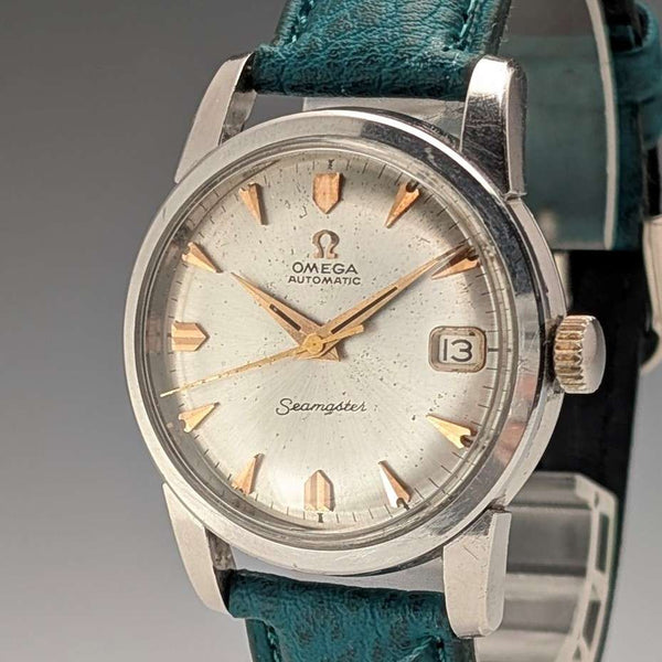 約 1958 年歐米茄海馬系列 Ref28494SC 男士自動手錶 Cal503 運作良好