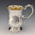 1855 British antique sterling silver mug 139g Henry Wilkinson