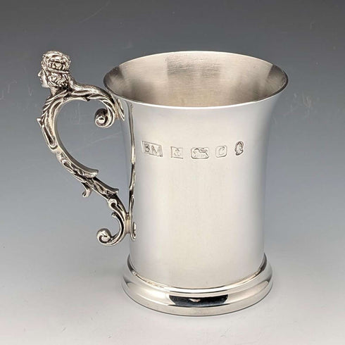 1977 Queen Elizabeth II 25th Coronation Jubilee Pure Silver Mug 305g Birmingham Mint Box and instructions included Very good condition