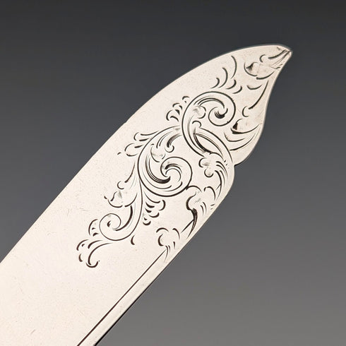 1905年頃 英国アンティーク 総純銀製 カトラリーペア 計71g William Hutton