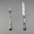 Circa 1851 British antique pure silver christening cutlery, total weight 34g, James Collins