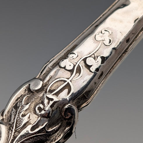 1851年頃 英国アンティーク 総純銀製 クリスニングカトラリー 計34g James Collins