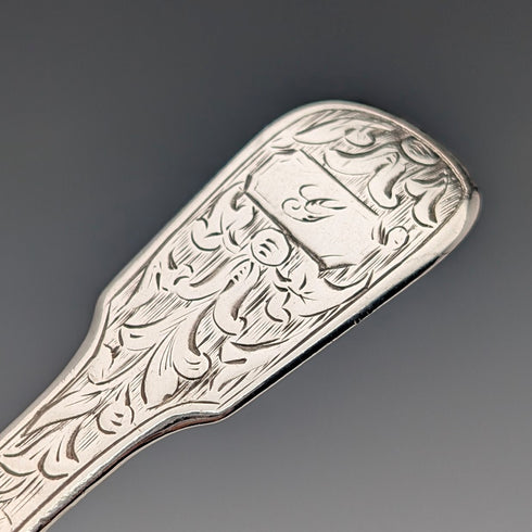 1857 年英國古董純銀茶葉罐勺 11.6 克 George Unite