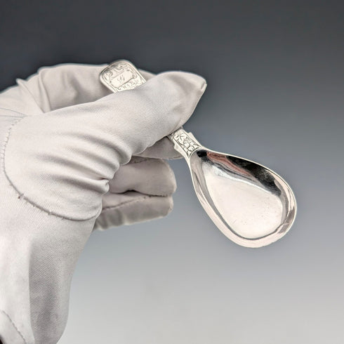 1857 年英國古董純銀茶葉罐勺 11.6 克 George Unite