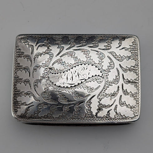 1819 British Antique Regency Sterling Silver Vinaigrette 20g JOHN THROPP