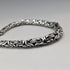 British sterling silver Byzantine chain necklace 54g DK