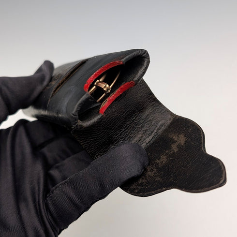 Antique British gold plated small glasses, Steward & Co, with case