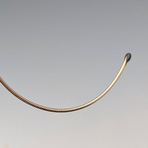 Antique British gold plated small glasses, Steward & Co, with case