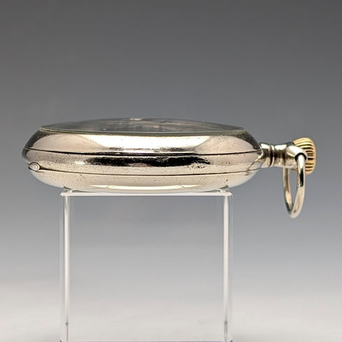 1910年頃 アンティーク オメガ 懐中時計 直径55mm 鉄道時計 合金ケース 動作良好