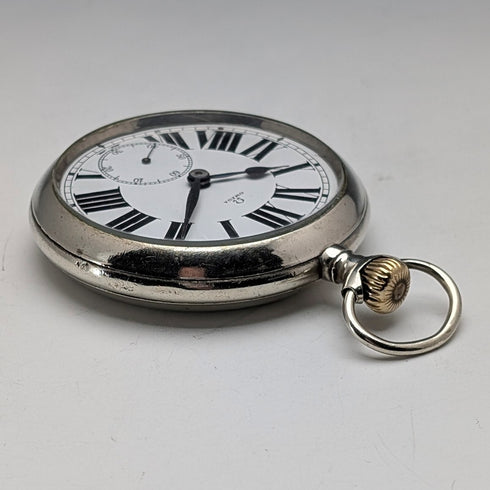 1910年頃 アンティーク オメガ 懐中時計 直径55mm 鉄道時計 合金ケース 動作良好