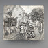 1912 British antique sterling silver large box with detailed decoration 444g George Bedingham Very good condition
