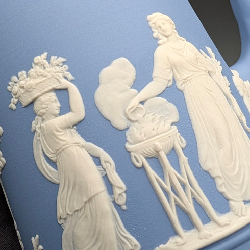 英國復古 Wedgwood Jasperware 淡藍色水壺