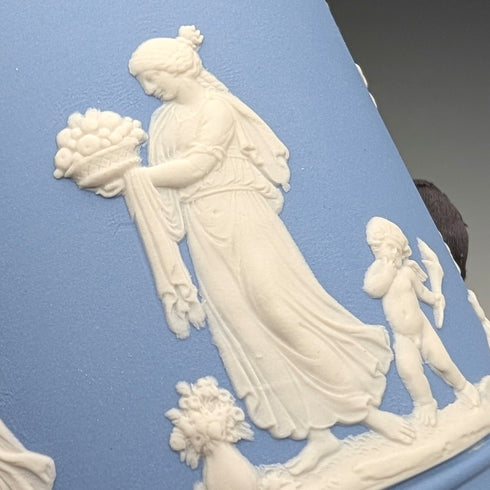 英國復古 Wedgwood Jasperware 淡藍色水壺
