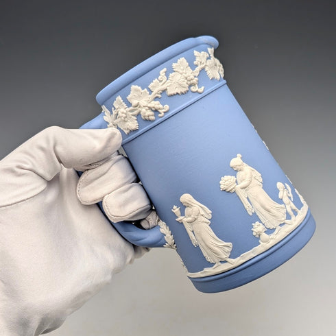 英國復古 Wedgwood Jasperware 淡藍色水壺