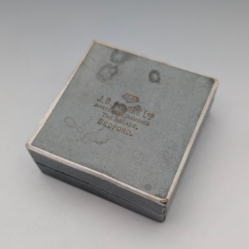 1975 年英國復古純銀大號盒式吊墜配純銀項鍊,共重 29.5 克,盒裝,Nathan Brothers