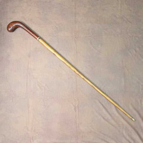 古董英國棕色軸週日手杖風格手杖 88 厘米