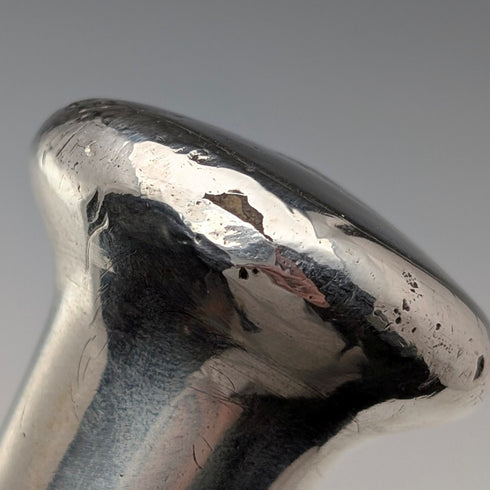 1917 年英國古董虎柄純銀圓柄手杖 91 厘米