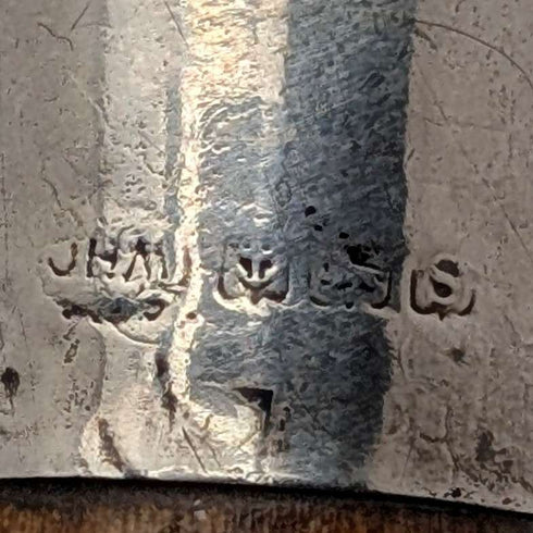 1917 年英國古董虎柄純銀圓柄手杖 91 厘米