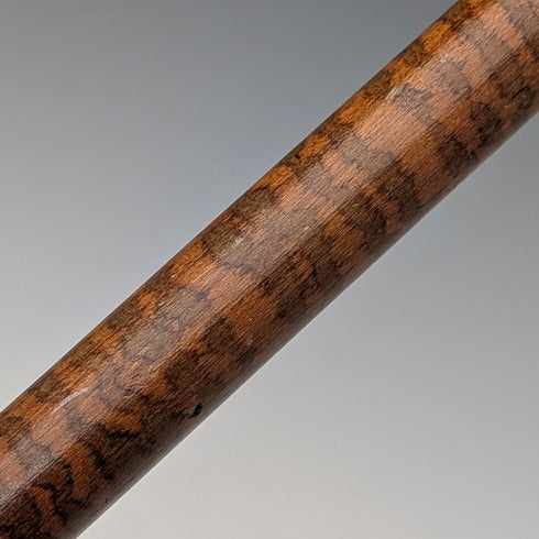 1917 年英國古董虎柄純銀圓柄手杖 91 厘米